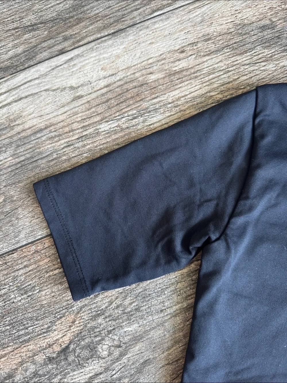 Girls Black Dance Leotard with Gold Front Zip